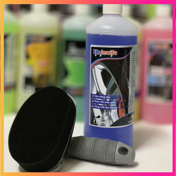 Combo Nước Dưỡng Đen Bóng Lốp Xe + Chổi Quét Bóng Lốp | BigBuy360 - bigbuy360.vn