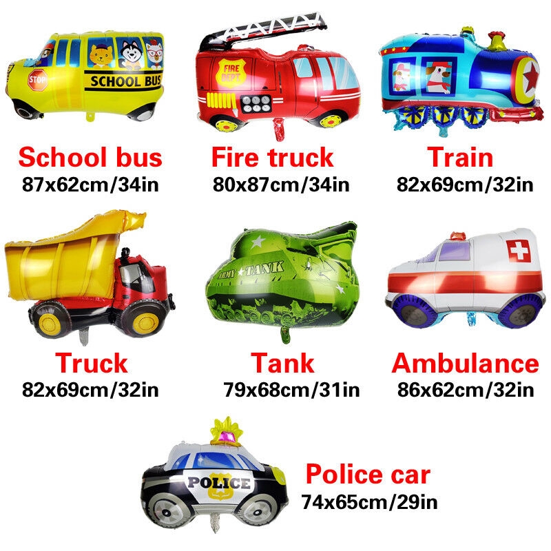 Bong bóng hình xe cứu hỏa dùng làm quà sinh nhật cho trẻ