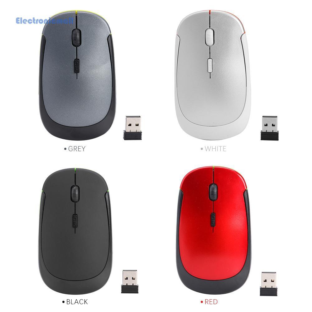 Chuột Quang Không Dây Điện Tử 4 Nút 2.4g 1600dpi Tích Hợp Đầu Nhận Usb