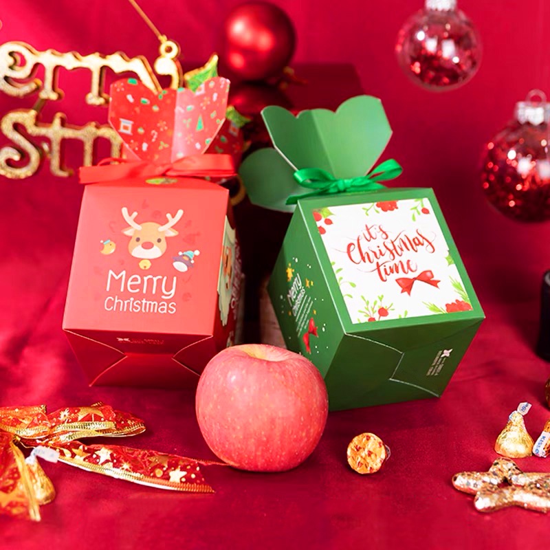 Hộp quà Noel phong cách Hàn Quốc Baby-S, Hộp quà Giáng sinh nhỏ xinh nhiều màu sắc tươi sáng – SG004