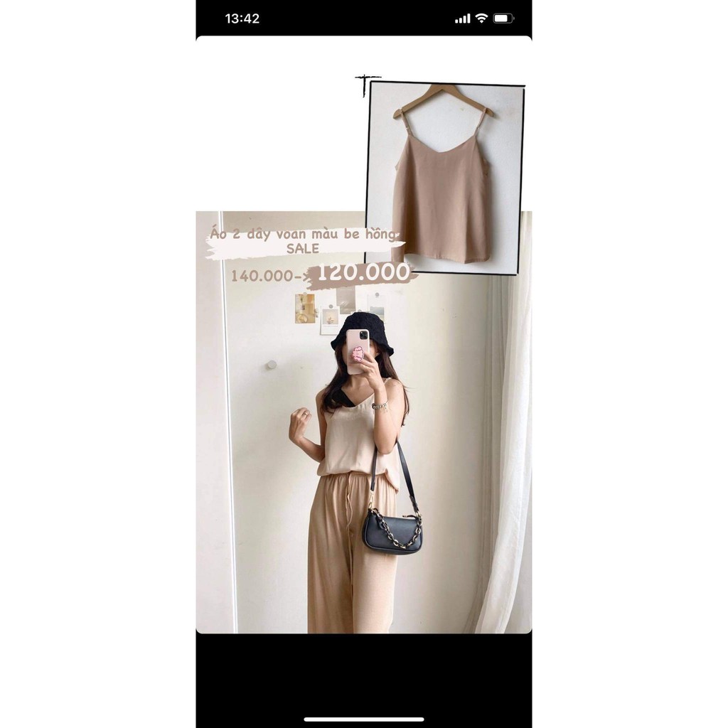 [Mã WASKT304 giảm 15% tối đa 30K đơn 99K] Áo hai dây voan trơn | BigBuy360 - bigbuy360.vn