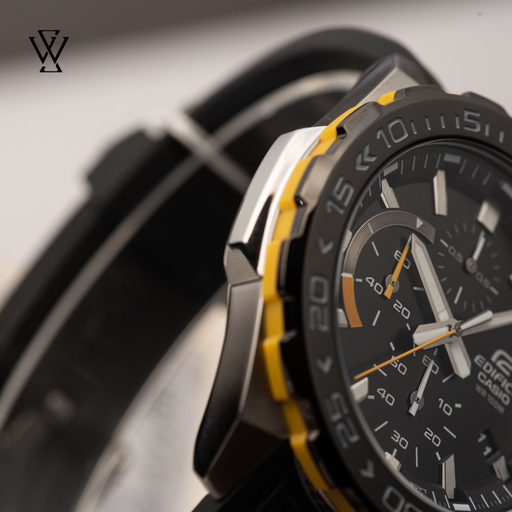Đồng Hồ Quartz Nam Casio Edifice WATCHSTORE EFR-566PB-1AVUDF, Mặt Kính Khoáng 43mm, Dây Nhựa, Vỏ Thép Không Gỉ