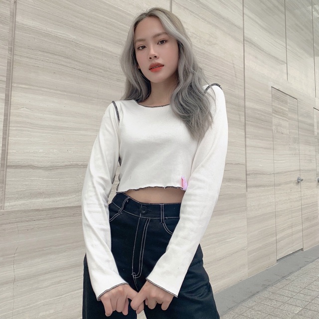 Croptop tay dài CUTTAG