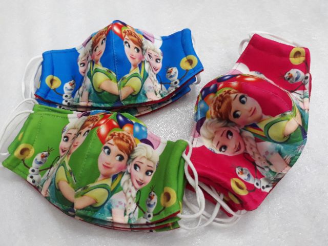 Khẩu trang vải siêu nhân, Elsa cho bé