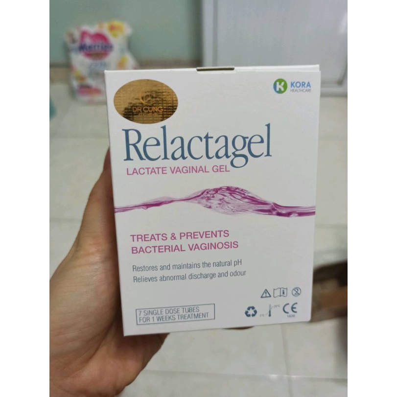 Gel Đặt Âm Đạo Relactagel - Gel Phụ Khoa, Phòng Ngừa Nhiễm Khuẩn, Chăm Sóc Vùng Kín, Khử Mùi Hôi (Tuýp 5ml) [Chính Hãng]