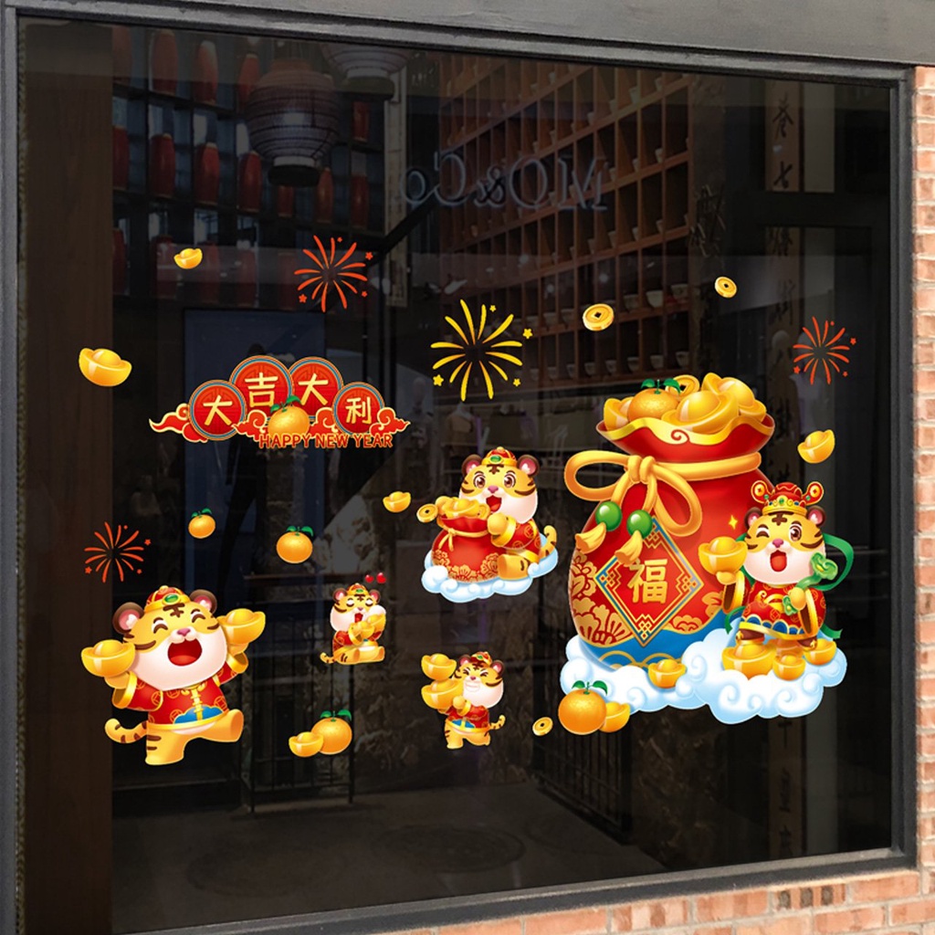 Decal Tết 2022 ⚡️𝐅𝐑𝐄𝐄 𝐒𝐇𝐈𝐏⚡️ Decal dán tường Tết mã TÀI LỘC 03 - PVC chống thấm nước, keo siêu dính