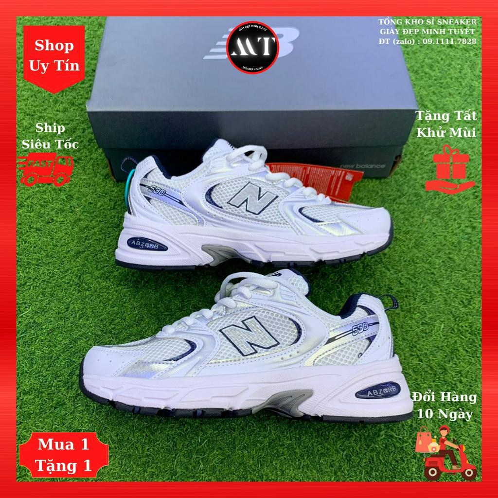 Giày Xám Bạc New-Balance530, Sneakers thể thao Nam Nữ đẹp, giày da mềm thời trang chạy bộ, tập gym, dã ngoại đa năng