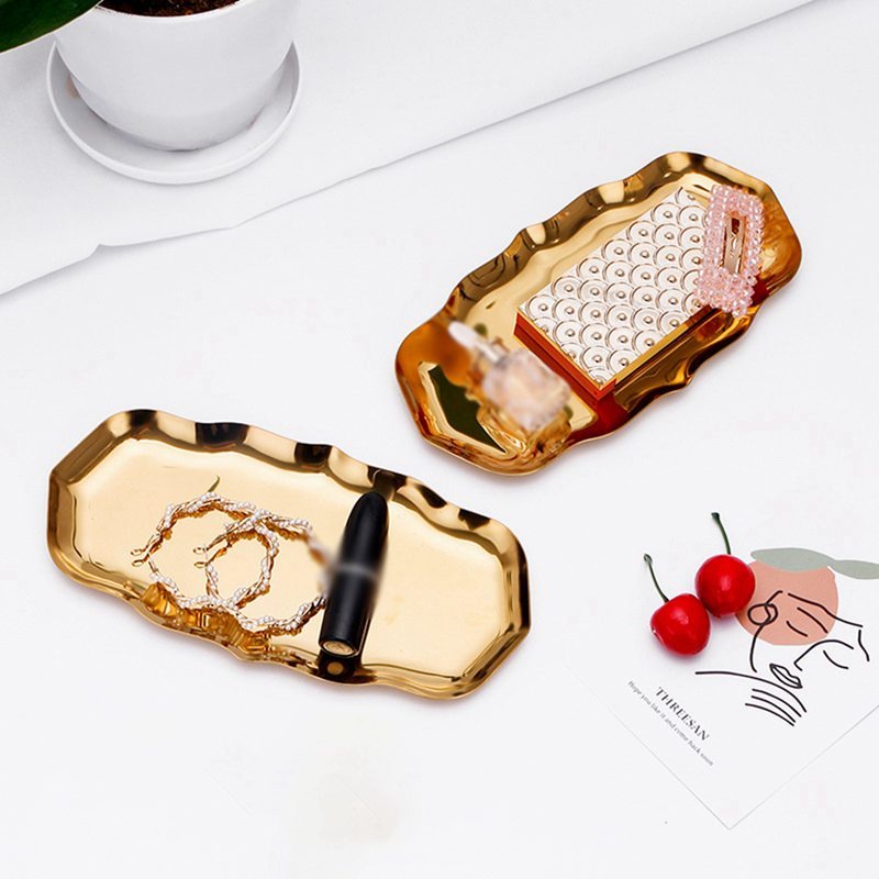 Khay đựng trang sức phụ kiện bằng thép không gỉ nhiều màu sắc tùy chọn tiện lợi