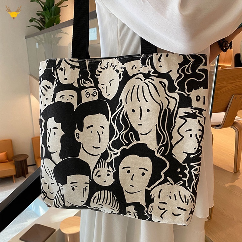 Túi Xách canvas Cỡ Lớn Thời Trang Hàn Quốc