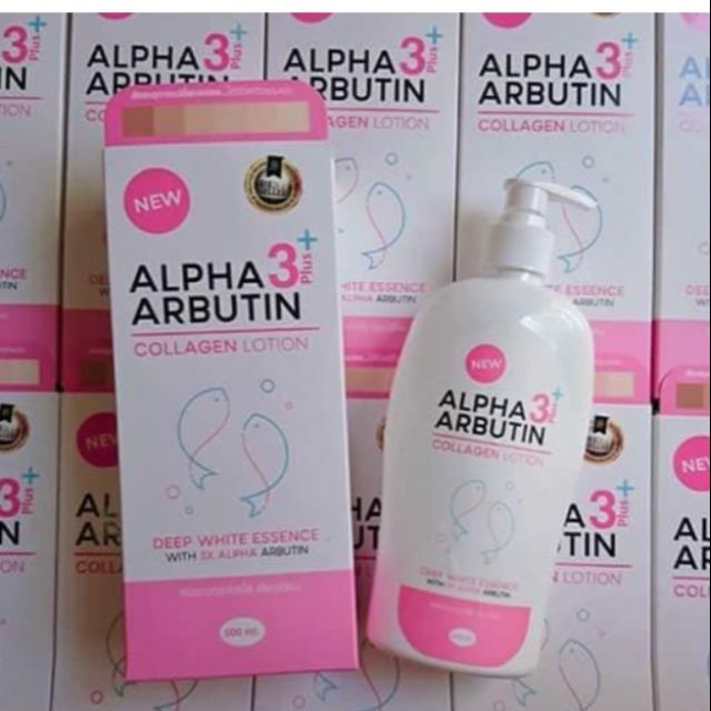 Chai Sữa Dưỡng Thể Trắng Da Alpha Arbutin Collagen Collagen Lotion 3+Plus 500ml