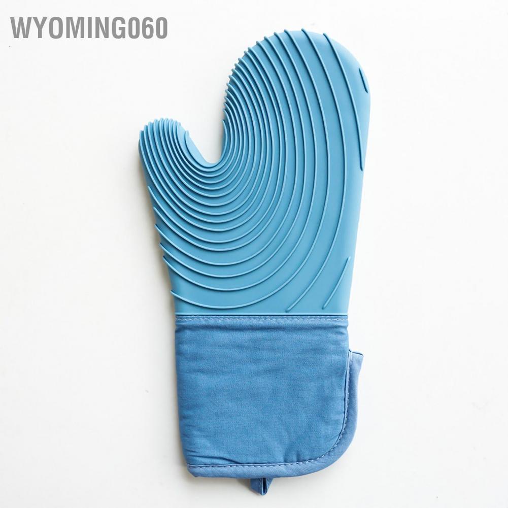Găng tay chịu nhiệt Găng tay silicon dày dặn cách nhiệt lò vi sóng Găng tay làm bánh 【wyoming060】