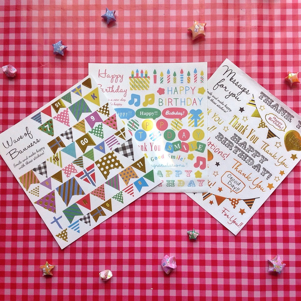 Sticker Happy birthday