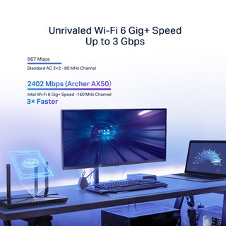 Bộ phát wifi 6 TP-Link Archer AX50 AX3000Mbps (Chính hãng)