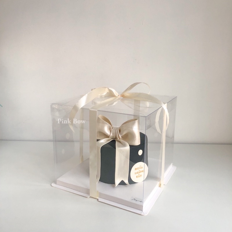 Hộp đựng bánh kem sinh nhật trong suốt size lớn 30-33-38-40cm