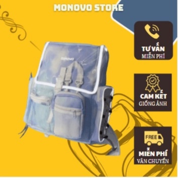 Balo Banawa Tie Dye See Thru Backpack tặng giấy thơm