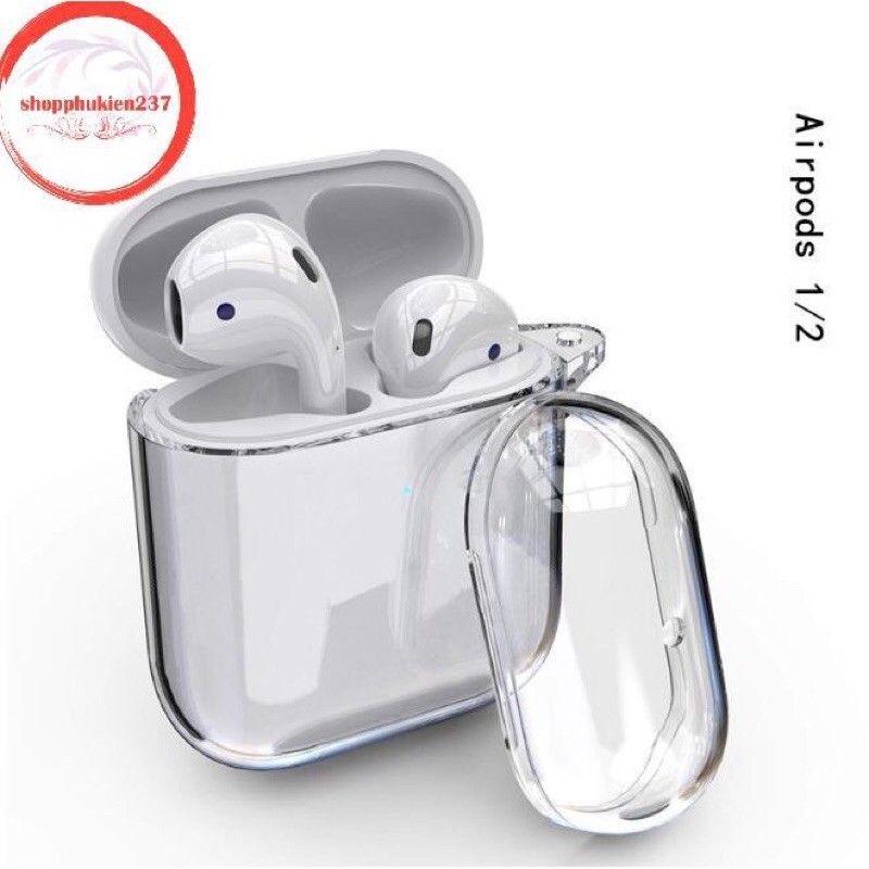 Vỏ silicon trong suốt cho Airpods 1/2/ Pro