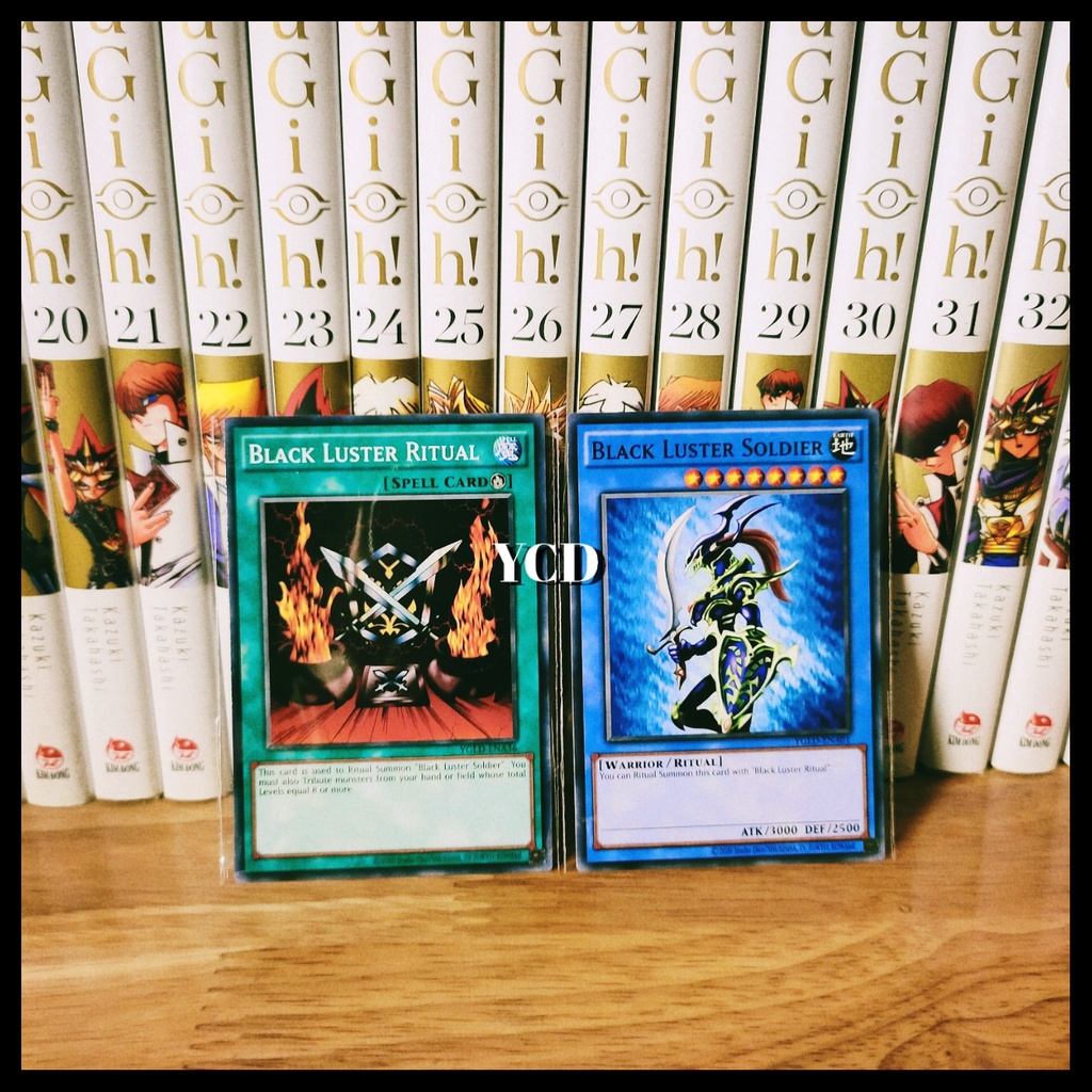 Thẻ bài Yugioh chính hãng set kiếm ma Black Luster Soldier - common