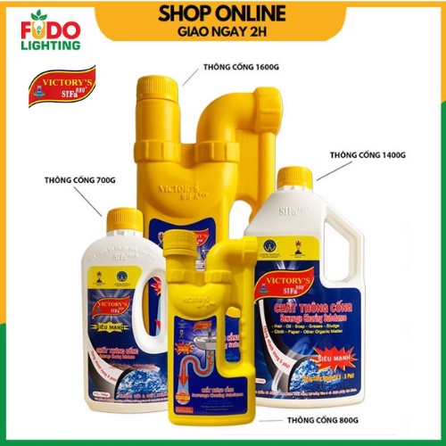 Victory's Sifa999 Chất thông bồn cầu cực mạnh và tiện dụng 425ml / 700ml / 1400g / 1600g cao cấp