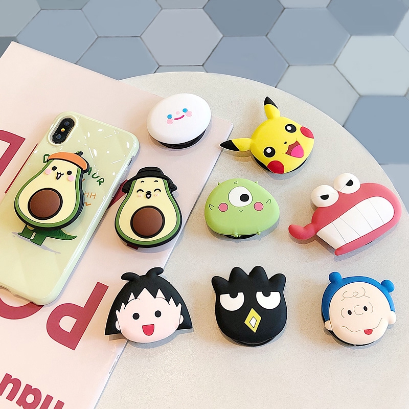 Đế đỡ gắn điện thoại gấp gọn họa tiết hoạt hình xinh xắn | BigBuy360 - bigbuy360.vn