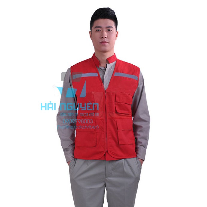 Áo ghile kỹ sư phản quang - áo bảo hộ lao động kỹ sư