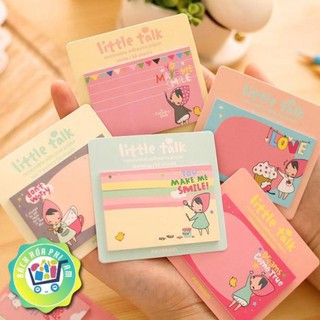 Giấy note chữ nhật little talk - (xấp 30 tờ)