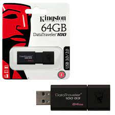 (HÀNG CHÍNH HÃNG) USB KINGSTON 64GB 3.0 DT100 G3-Bảo hành 12 tháng