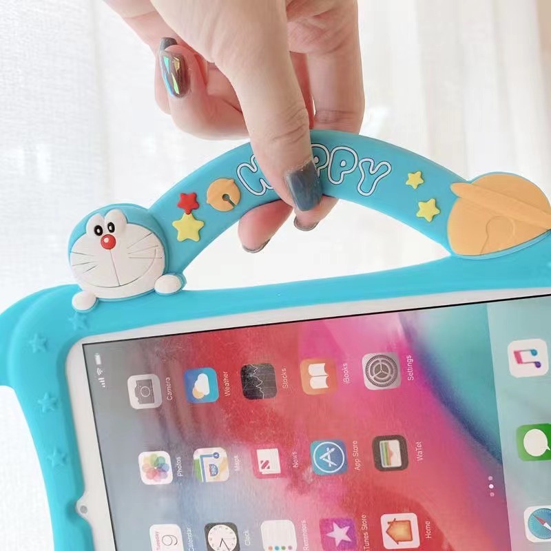 Bao Da Máy Tính Bảng In Hình Doraemon Cho Ipad Air4321 Pro 7.9 9.7 10.5 11 10.2 10.9 "Inch Mini 1 2 3 4 5 2017 / 2018 / 2019 / 2020