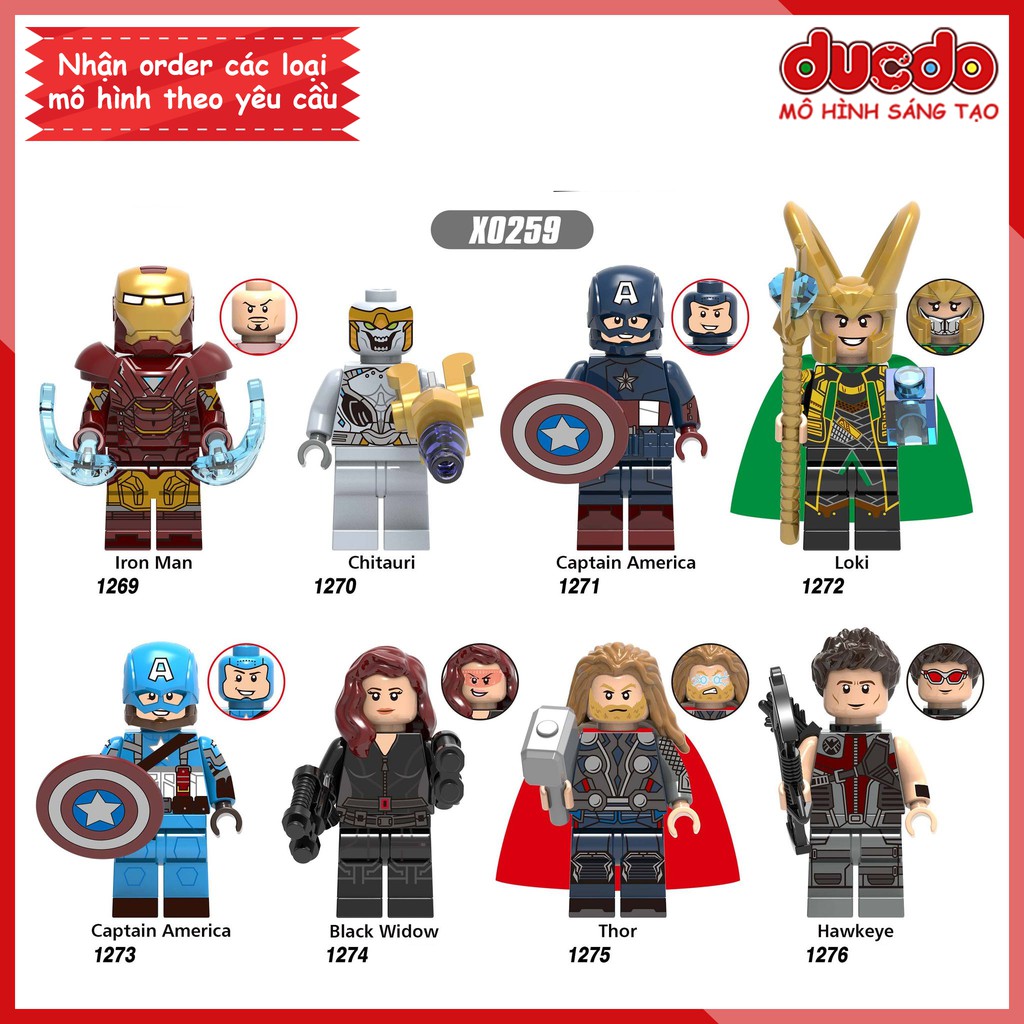 Minifigures biệt đội siêu anh hùng năm 2012 - Đồ chơi Lắp ghép Xếp hình Mini SuperHero Iron Man XINH X0259