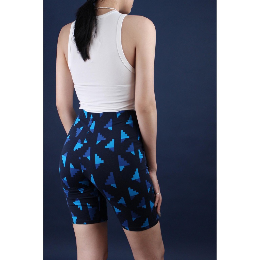 Quần thun biker short, legging ngố lửng trơn chất đẹp nhiều màu  ྇