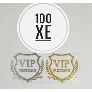 Miếng dán decal Logo, Vip , Mitsubishi trang trí xe ô tô