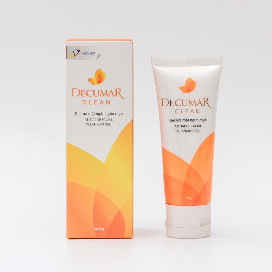 Gel rửa mặt giảm nhờn cho da mụn, làm sạch sâu, kháng khuẩn, ngăn mụn Decumar (Decuma / Dercuma / Dercumar / Dercuma)