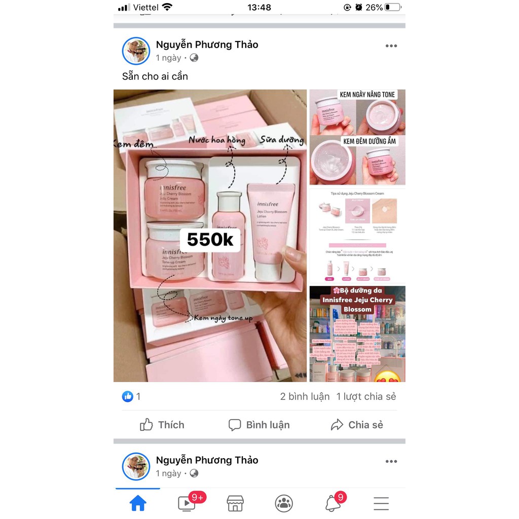 Set hoa đào innisfree