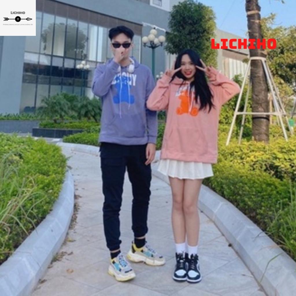 Áo khoác nỉ unisex fom rộng GẤUH AKMN13 LICHIHO jacket hoodie nam nữ streetstyle hottrend rẻ đẹp,mềm mịn | BigBuy360 - bigbuy360.vn