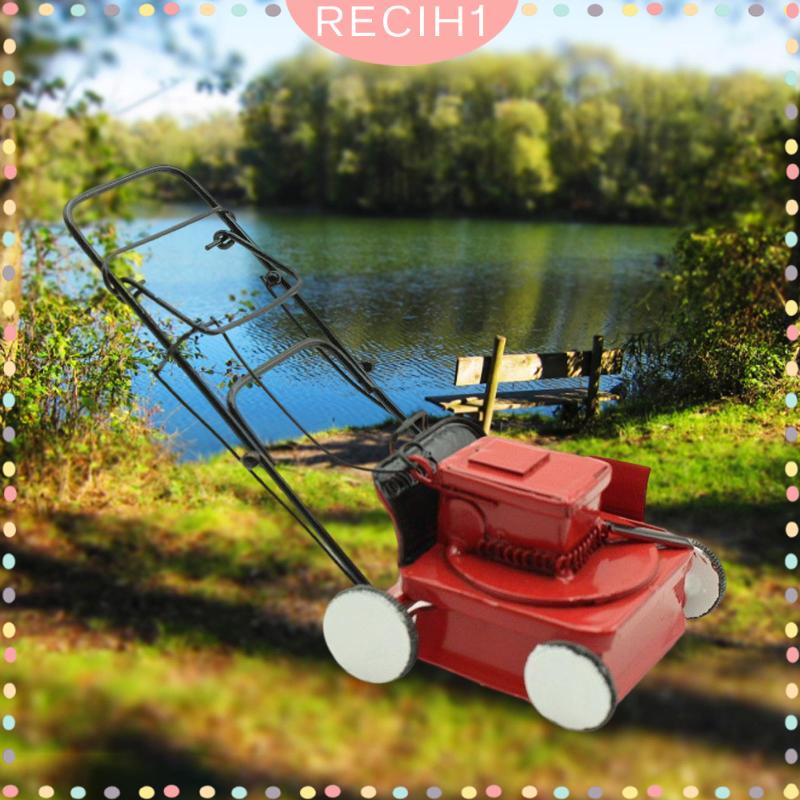 Máy Cắt Cỏ Mini Màu Đỏ Dùng Làm Phụ Kiện Chụp Ảnh Cho Nhà Búp Bê