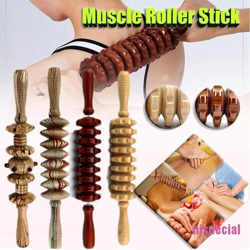 (Hàng Mới Về) Dụng Cụ Mát Xa Giảm Đau Bằng Gỗ