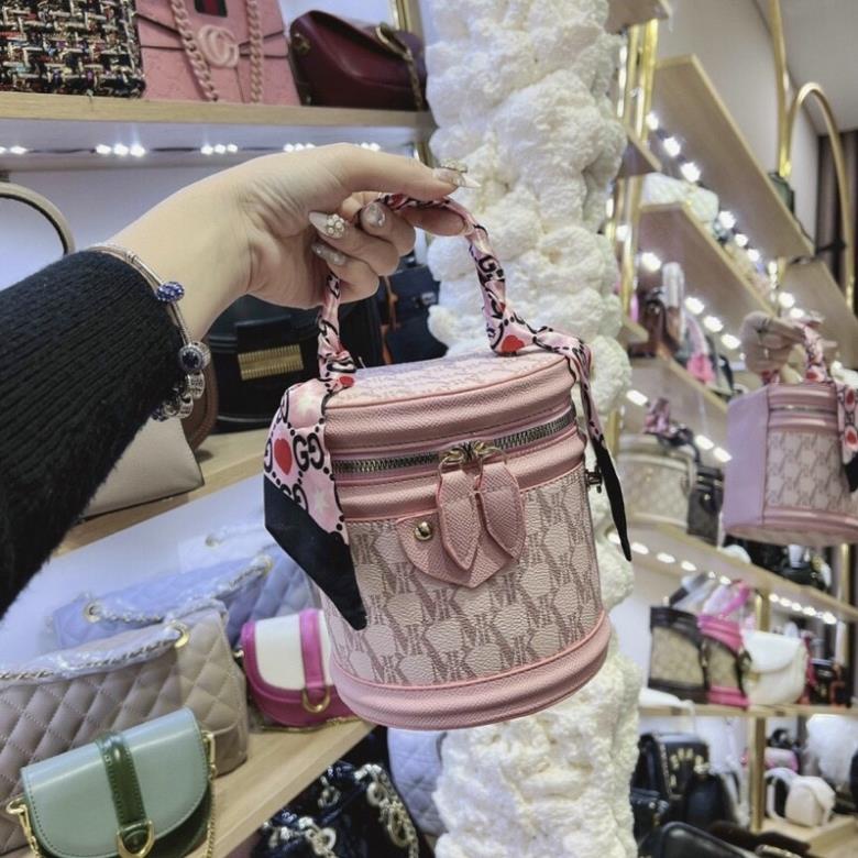 Túi Xách Nữ Tròn Quai Sách Nhỏ Gọn Da Mềm Cao Cấp Rẻ Đẹp - A&ESHOP 870879