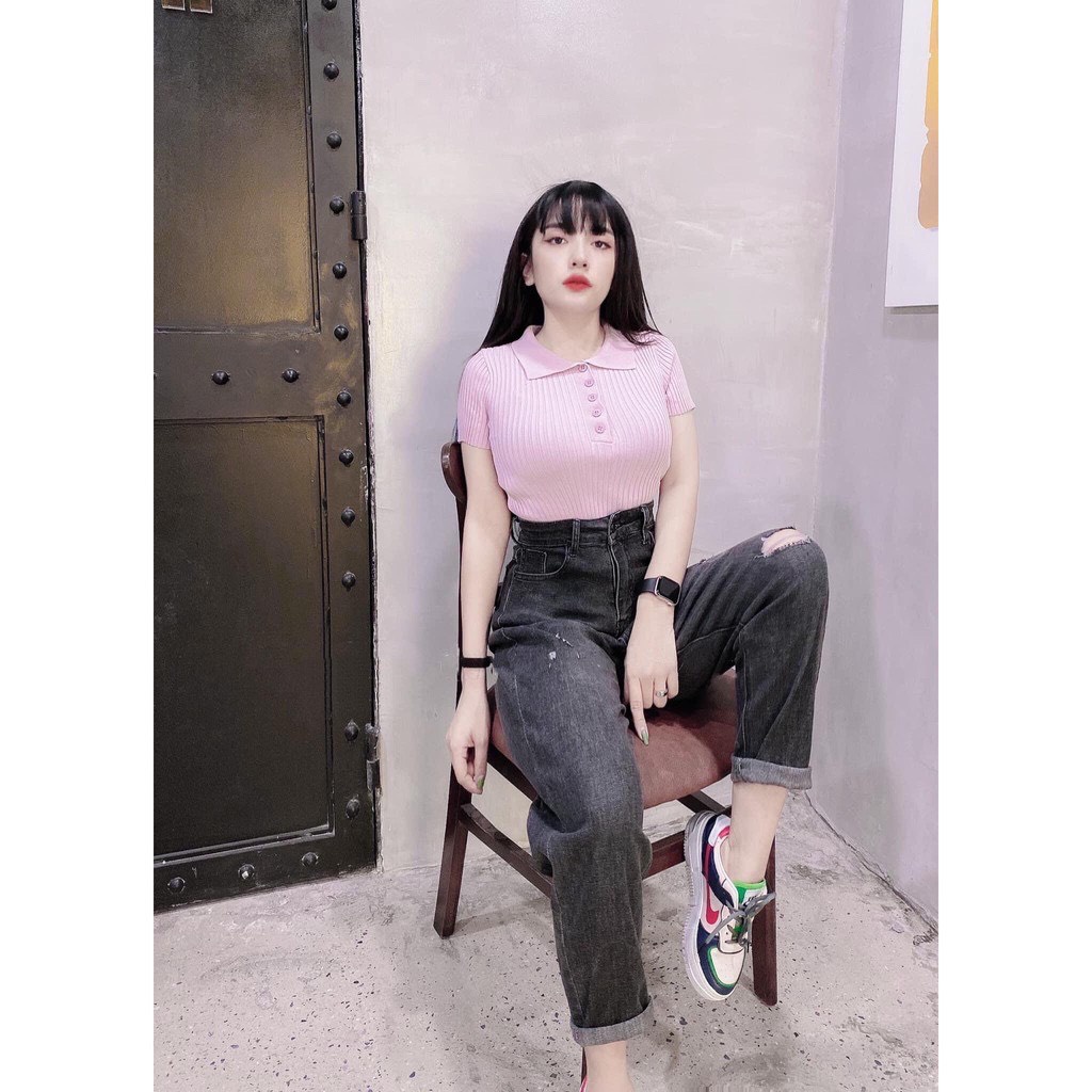 [VIDEO ẢNH THẬT] Áo Len Dệt Kim Nữ Dáng Crop_Đi Học Đi Chơi Đều Xinh_Tone Màu Nổi | BigBuy360 - bigbuy360.vn