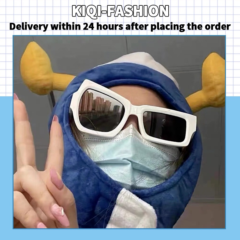 (KIQI-FASHION) COD Kính Mát Hình Mắt Vui Nhộn Chống Tia Uv400 Thời Trang Cho Nam Và Nữ