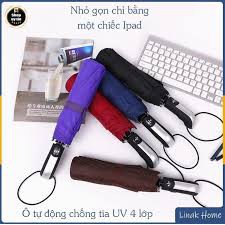 Ô tự động gấp gọn 2 chiều đóng mở, Loại 10 nan thép cứng cáp, chống tia UV- GIAO MÀU NGẪU NHIÊN