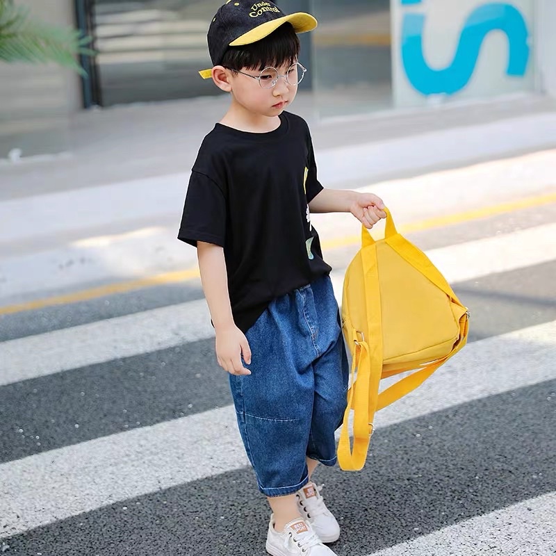 Quần Jeans Lửng Ngố Kiểu Dáng Basic Cho Bé Từ 9kg Đến 35kg Q1 - Ayykao