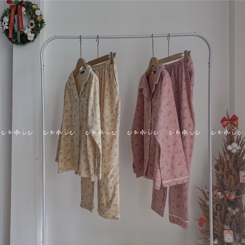 PIJAMA DẠ THÔ DÀI TAY COMIC | BigBuy360 - bigbuy360.vn