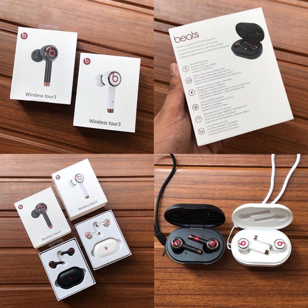 Tai nghe bluetooth Beat 6 HR tour 3 plus, Cảm biến vân tay, Chip 5.0, âm thanh cực đỉnh, Hỗ trợ nghe gọi, giá hủy diệt