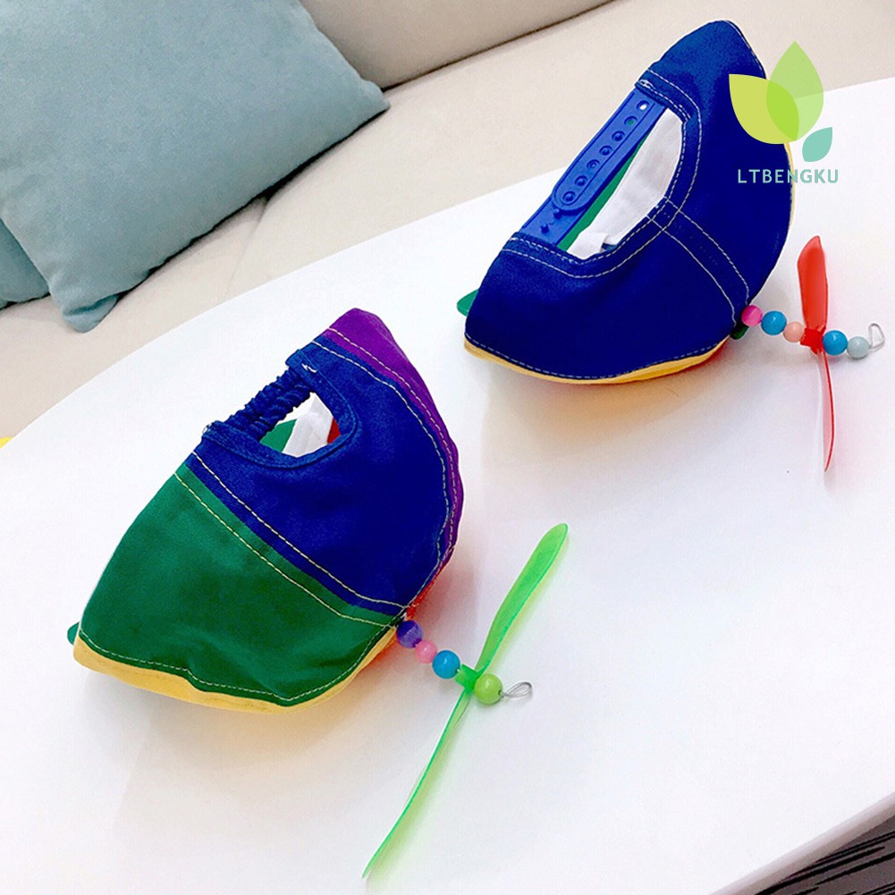 Mũ tai bèo nhiều màu sắc phối chong chóng dành cho trẻ em