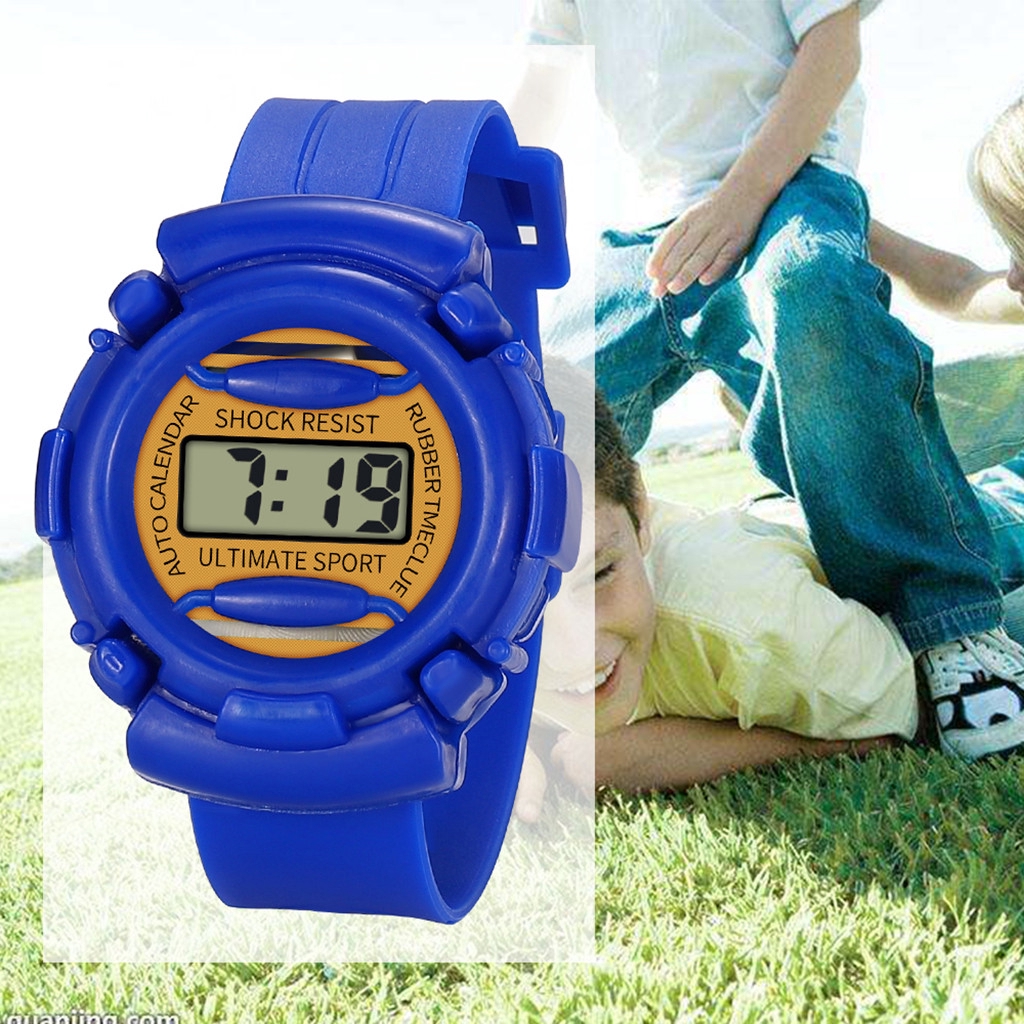 Đồng hồ điện tử thể thao chống nước cho bé gái