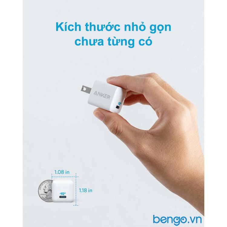Sạc Anker PowerPort III Nano 18W - A2616