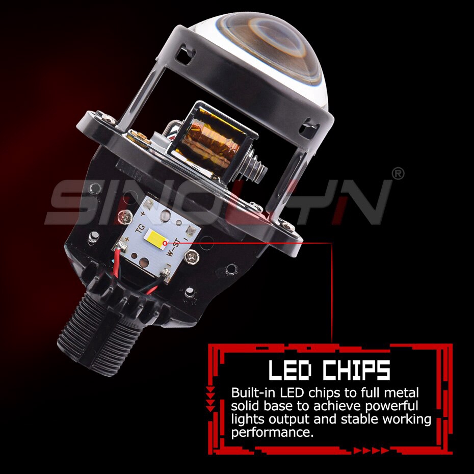 Đèn Pha LED 2.0 2022 H4 H7 Siêu Sáng Cho Xe Máy