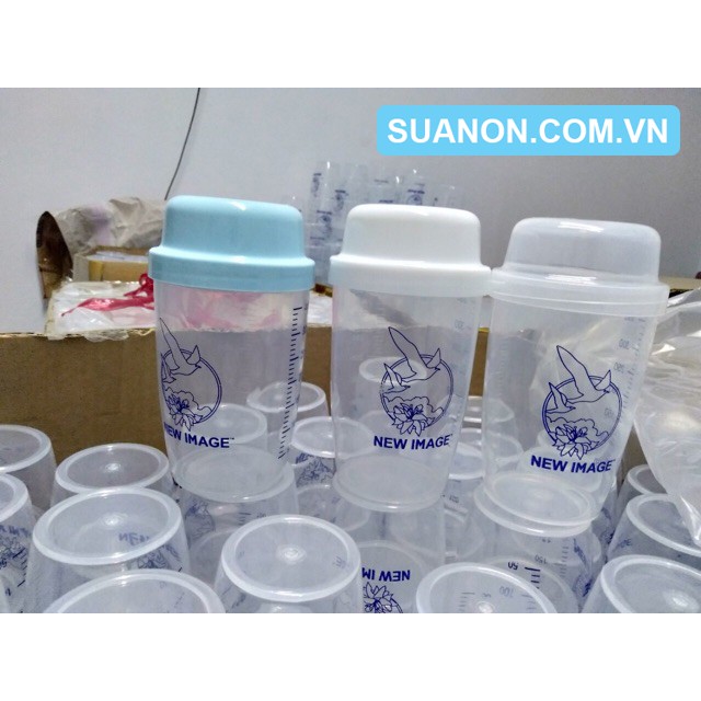 Bình lắc sữa Alpha Lipid Lifeline 450ml có vạch chia - Chính hãng New Image Việt Nam