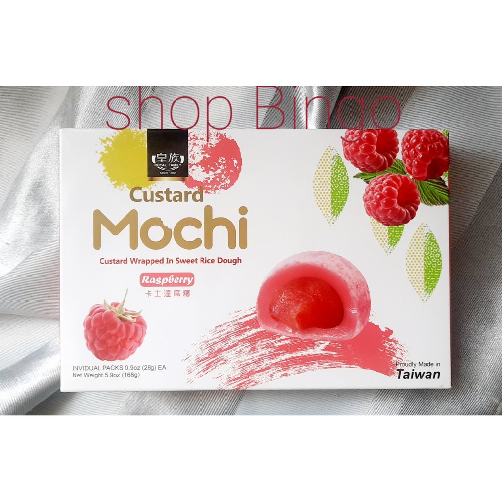 Bánh mochi mâm xôi Royal Family Taiwan 168g 6 bánh