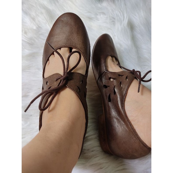 Giày da mộc size 37