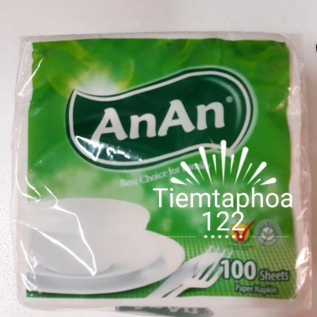 Combo 10 bịch giấy vuông An An (10 bịch/1 gói 100 tờ)